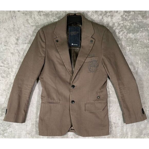 G-STAR RAW Men's Brown Blazer‎ Jacket Sport Coat Size Small - Picture 1 of 12